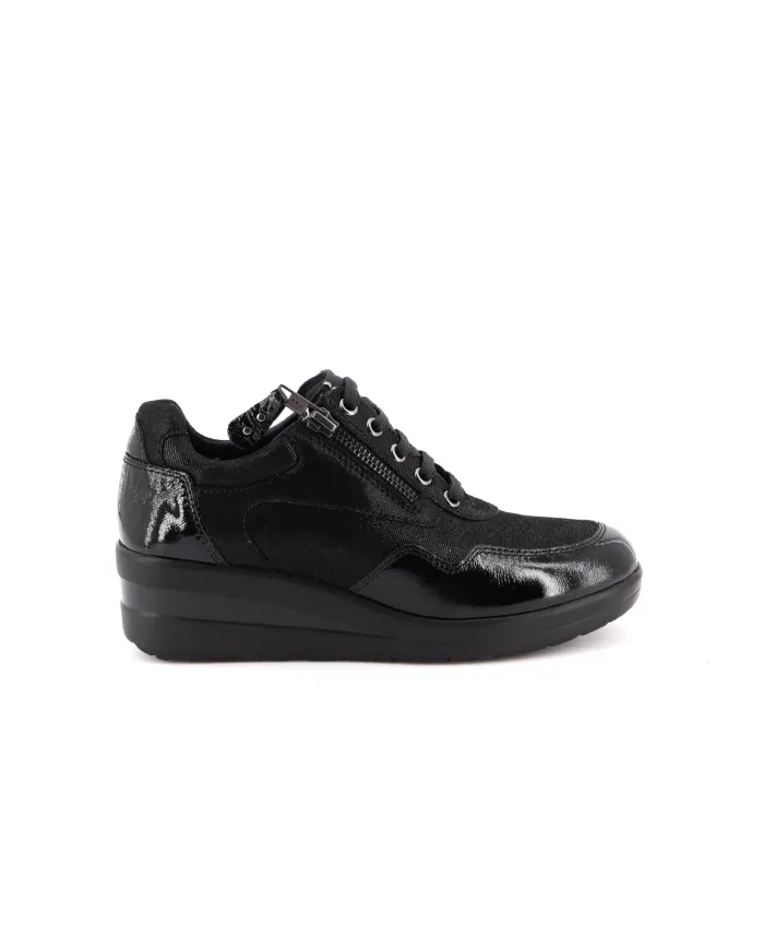 Cinzia Soft Sneakers Nero - Glamour Calzature