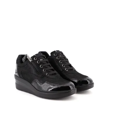 Cinzia Soft Sneakers Nero - Glamour Calzature