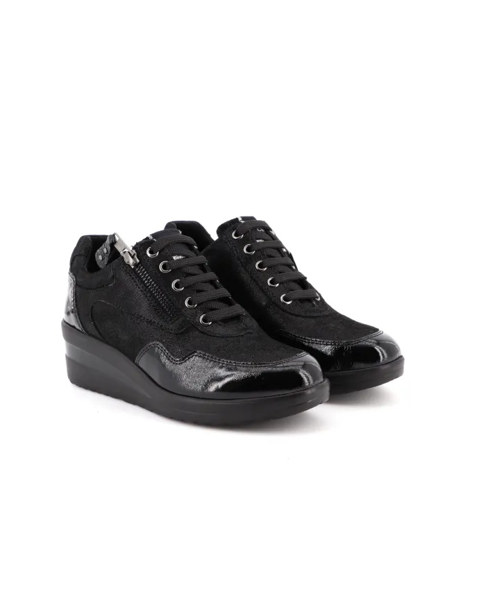 Cinzia Soft Sneakers Nero - Glamour Calzature