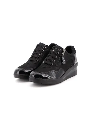 Cinzia Soft Sneakers Nero - Glamour Calzature