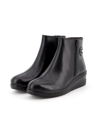 Cinzia Soft Tronchetto Nero - Glamour Calzature