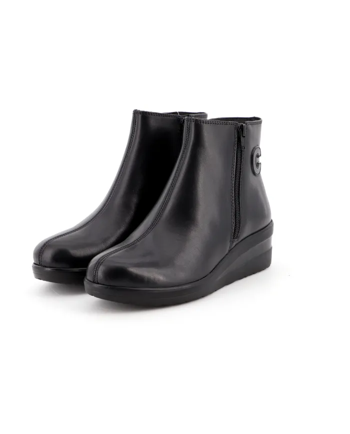 Cinzia Soft Tronchetto Nero - Glamour Calzature