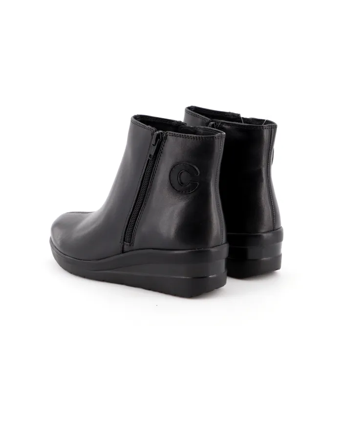 Cinzia Soft Tronchetto Nero - Glamour Calzature