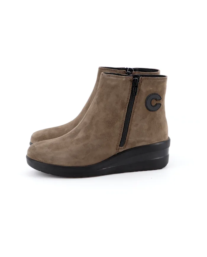 Cinzia Soft Tronchetto Taupe - Glamour Calzature
