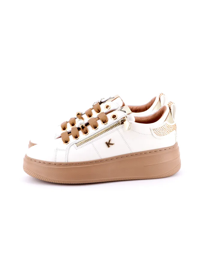 KEYS Sneakers Bianco - Glamour Calzature KEYS Sneakers Bianco - Glamour Calzature