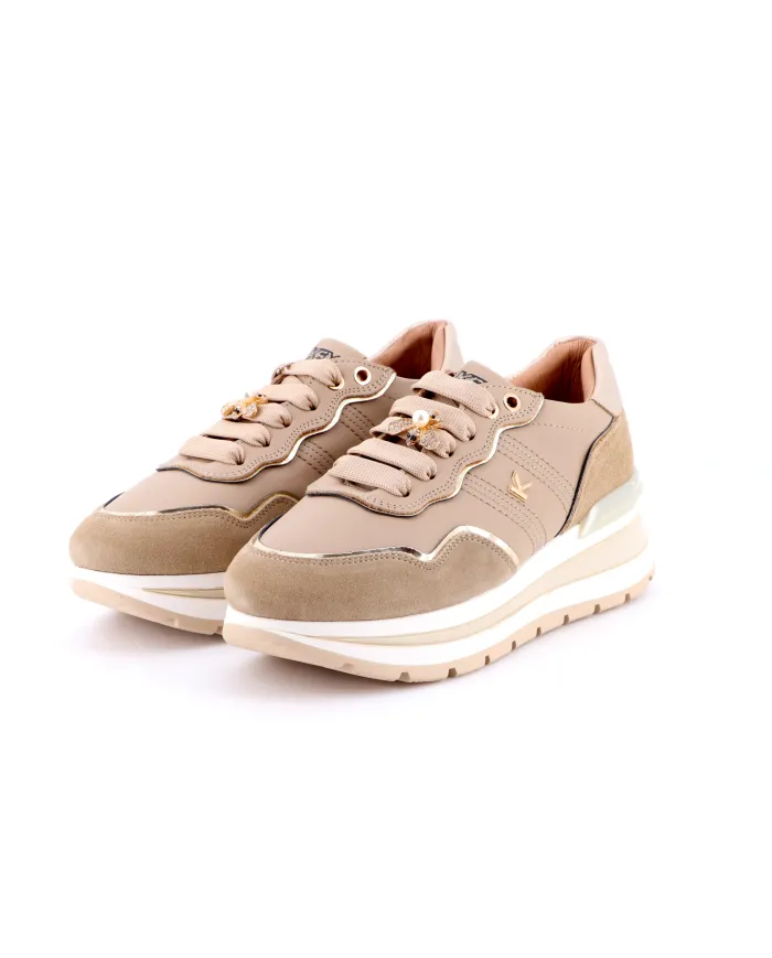 KEYS Sneakers Beige - Glamour Calzature KEYS Sneakers Beige - Glamour Calzature
