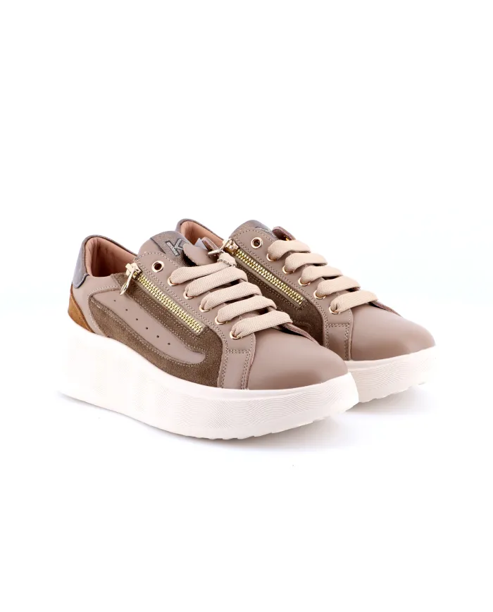 KEYS Sneakers Beige - Glamour Calzature KEYS Sneakers Beige - Glamour Calzature