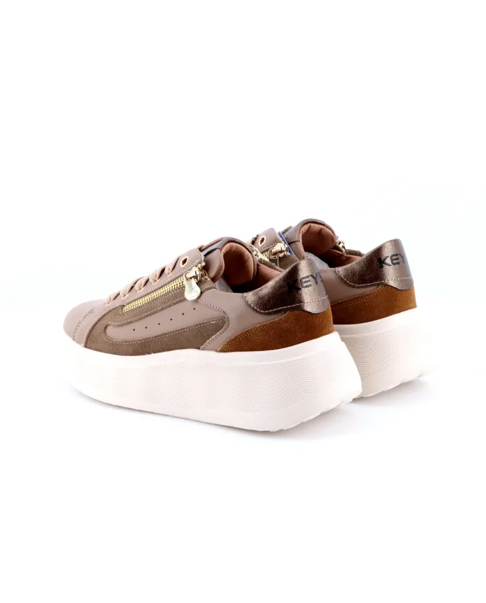 KEYS Sneakers Beige - Glamour Calzature KEYS Sneakers Beige - Glamour Calzature