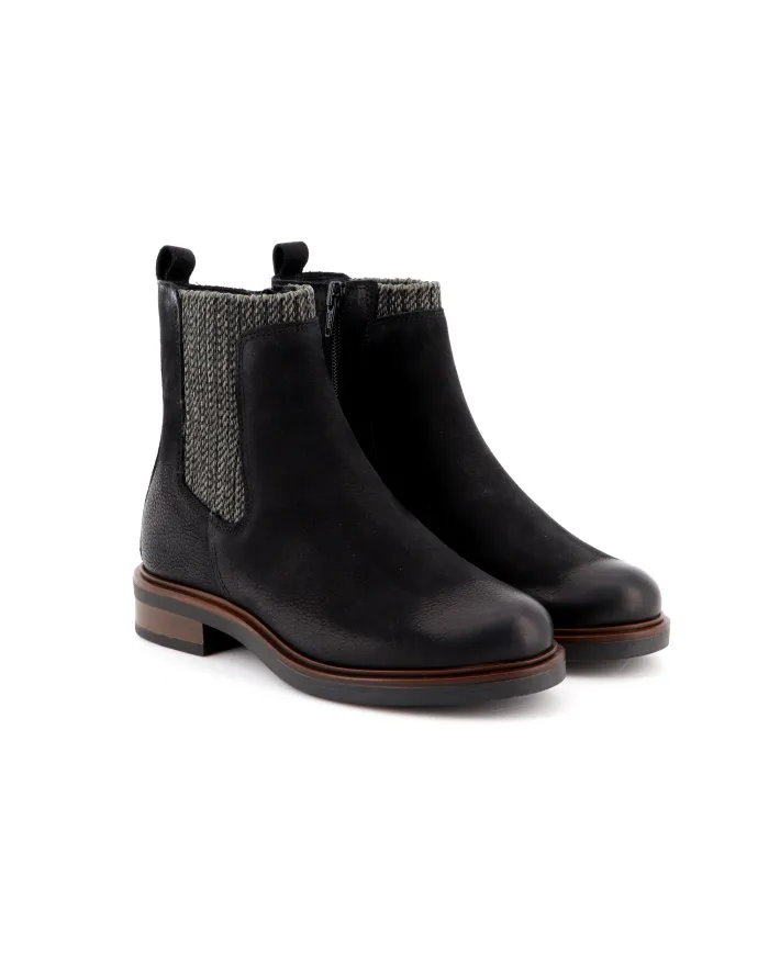 Cinzia Soft Tronchetto Nero - Glamour Calzature