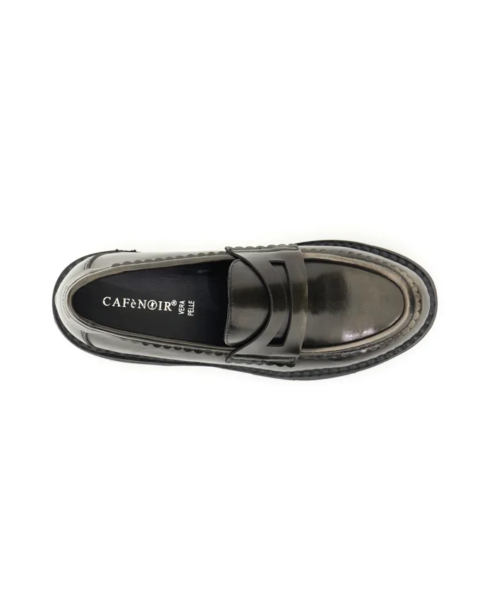 CafèNoir Mocassino Grigio - Glamour Calzature