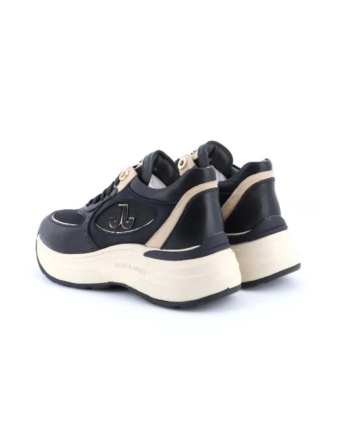 JANET&JANET Sneakers Nero - Glamour Calzature