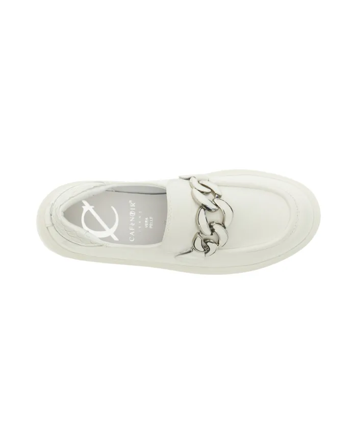 CafèNoir Mocassino Bianco - Glamour Calzature CafèNoir Mocassino Bianco - Glamour Calzature