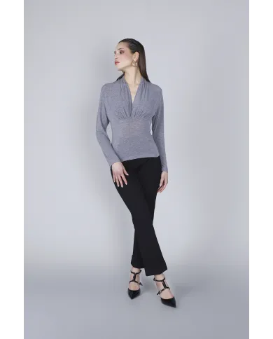 CafèNoir T-Shirt Grigio - Glamour Calzature CafèNoir T-Shirt Grigio - Glamour Calzature