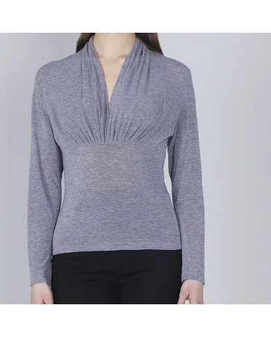 CafèNoir T-Shirt Grigio - Glamour Calzature CafèNoir T-Shirt Grigio - Glamour Calzature