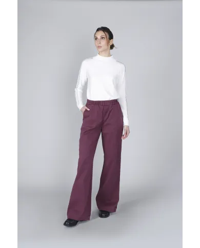 CafèNoir Pantalone Bordeaux - Glamour Calzature