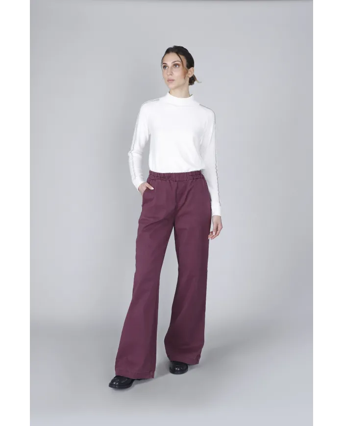 CafèNoir Pantalone Bordeaux - Glamour Calzature