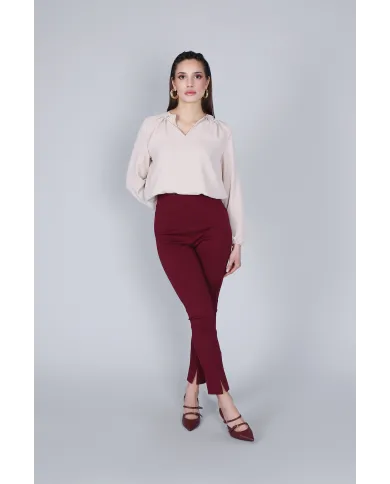 CafèNoir Pantalone Bordeaux - Glamour Calzature CafèNoir Pantalone Bordeaux - Glamour Calzature