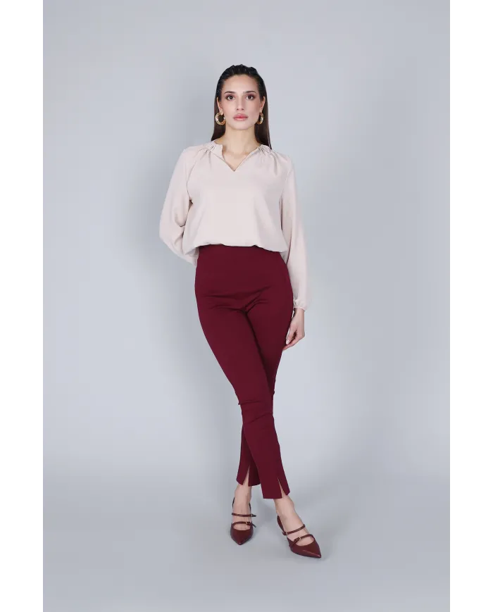 CafèNoir Pantalone Bordeaux - Glamour Calzature