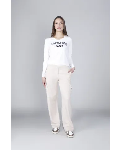 CafèNoir Pantalone Bianco - Glamour Calzature