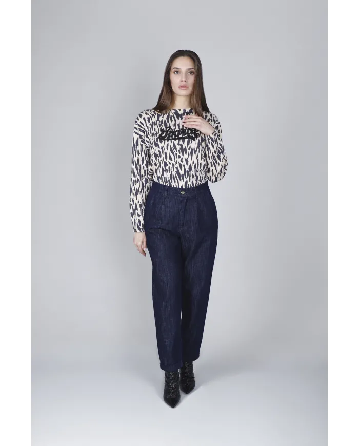 CafèNoir Pantalone Blu - Glamour Calzature