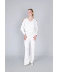 CafèNoir Pantalone Bianco - Glamour Calzature