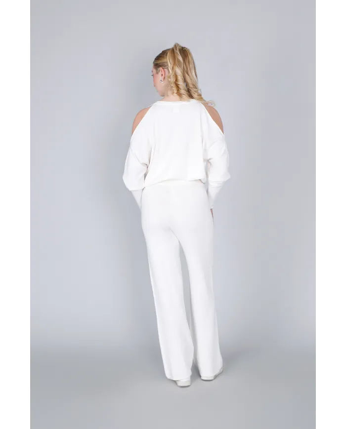 CafèNoir Pantalone Bianco - Glamour Calzature
