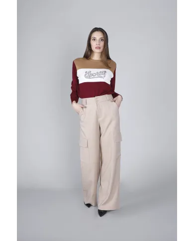 CafèNoir Pantalone Beige - Glamour Calzature CafèNoir Pantalone Beige - Glamour Calzature