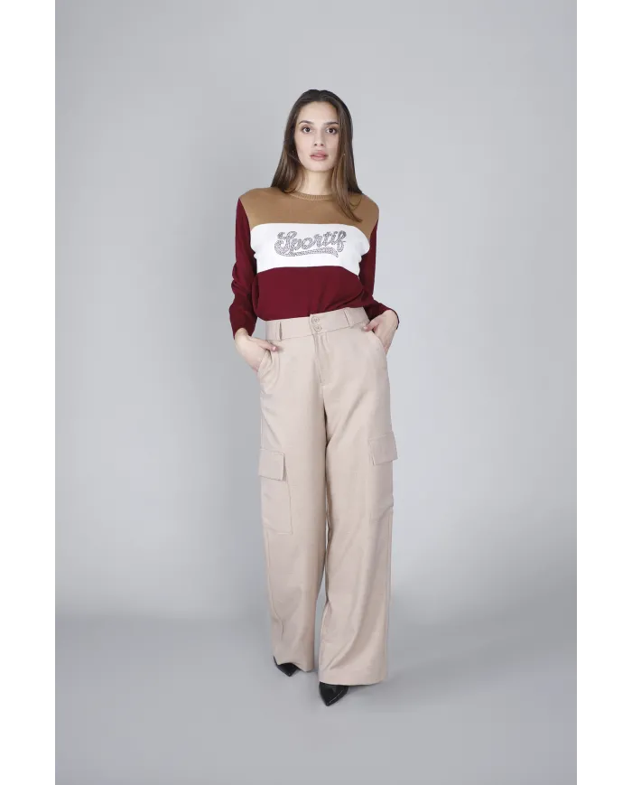 CafèNoir Pantalone Beige - Glamour Calzature