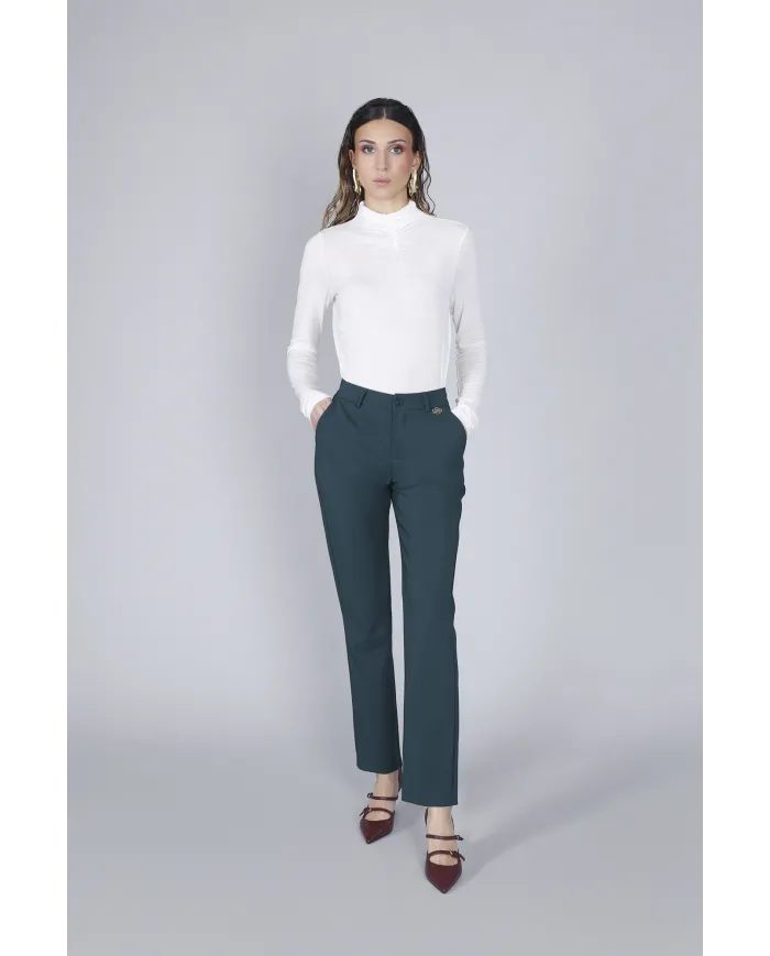 CafèNoir Pantalone Verde - Glamour Calzature