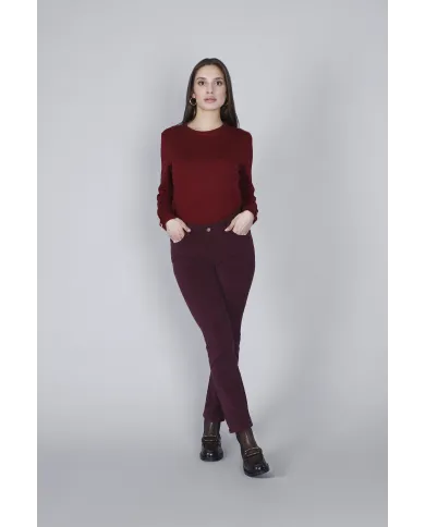 CafèNoir Pantalone Bordeaux - Glamour Calzature CafèNoir Pantalone Bordeaux - Glamour Calzature