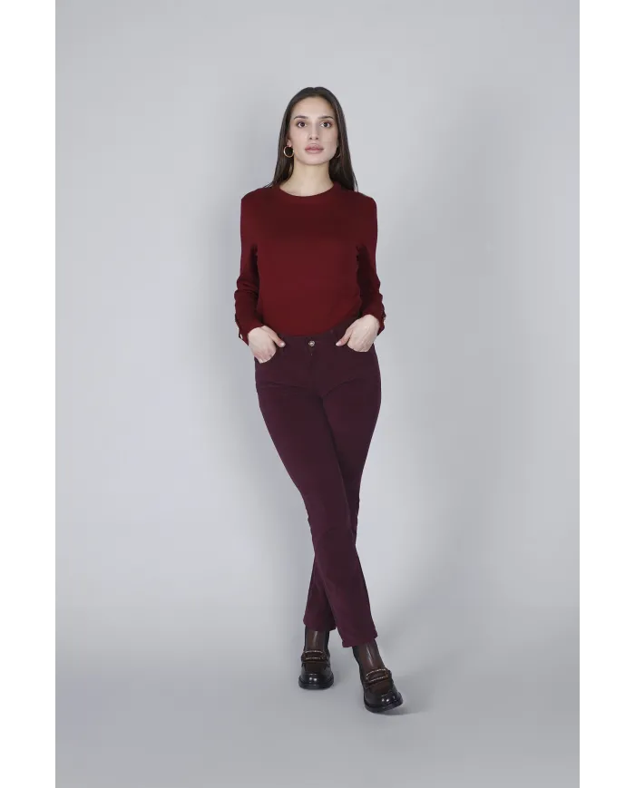 CafèNoir Pantalone Bordeaux - Glamour Calzature