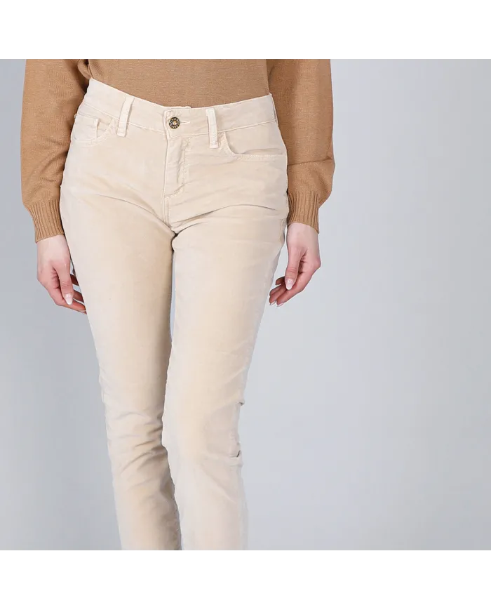 CafèNoir Pantalone Beige - Glamour Calzature CafèNoir Pantalone Beige - Glamour Calzature