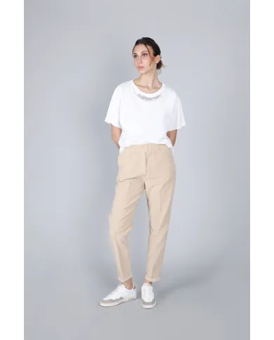 CafèNoir Pantalone Beige - Glamour Calzature CafèNoir Pantalone Beige - Glamour Calzature