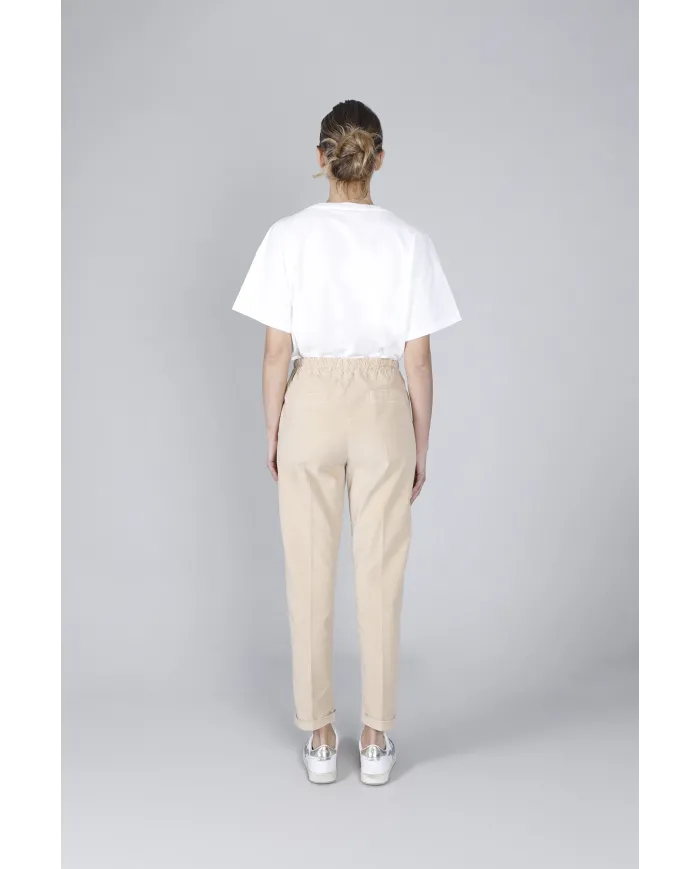 CafèNoir Pantalone Beige - Glamour Calzature CafèNoir Pantalone Beige - Glamour Calzature