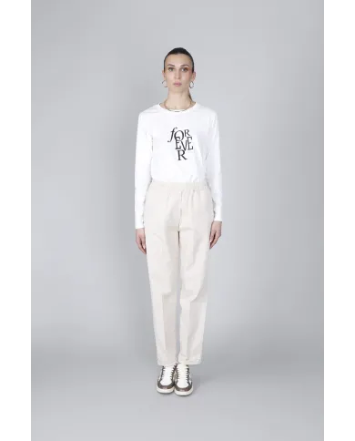 CafèNoir Pantalone Bianco - Glamour Calzature