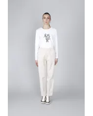 CafèNoir Pantalone Bianco - Glamour Calzature