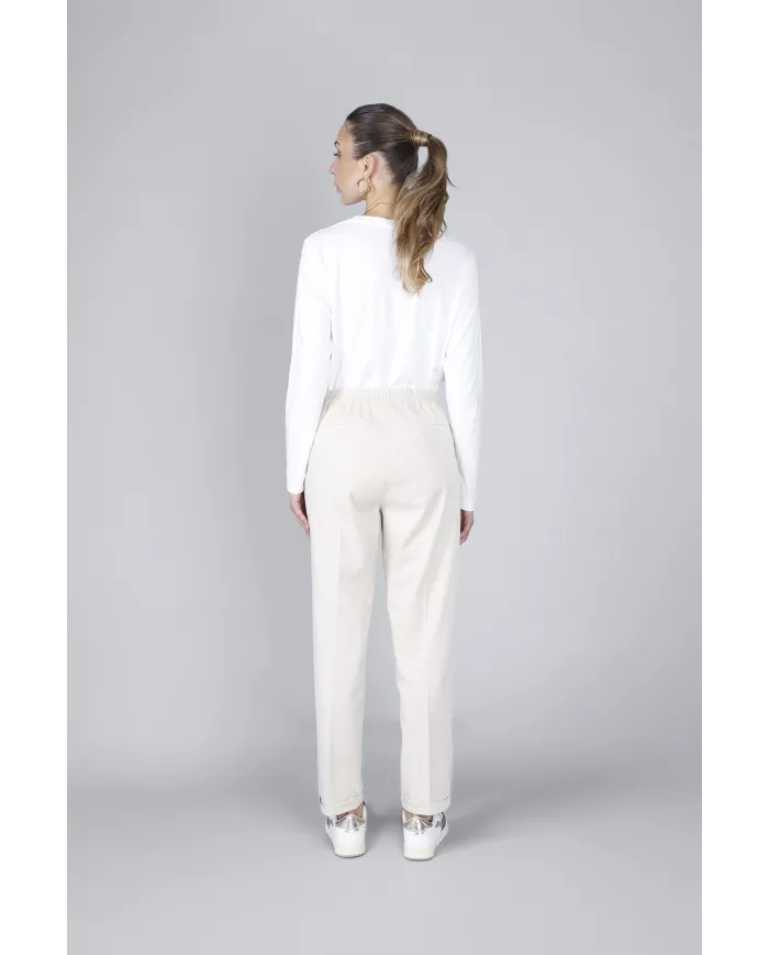 CafèNoir Pantalone Bianco - Glamour Calzature