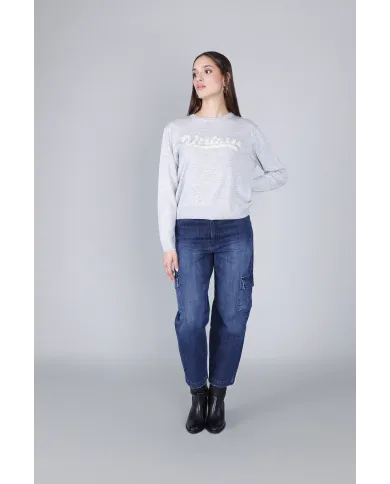 CafèNoir Maglia Grigio - Glamour Calzature CafèNoir Maglia Grigio - Glamour Calzature