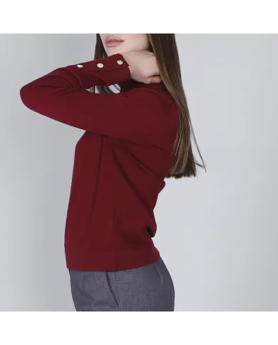 CafèNoir Maglia Bordeaux - Glamour Calzature CafèNoir Maglia Bordeaux - Glamour Calzature