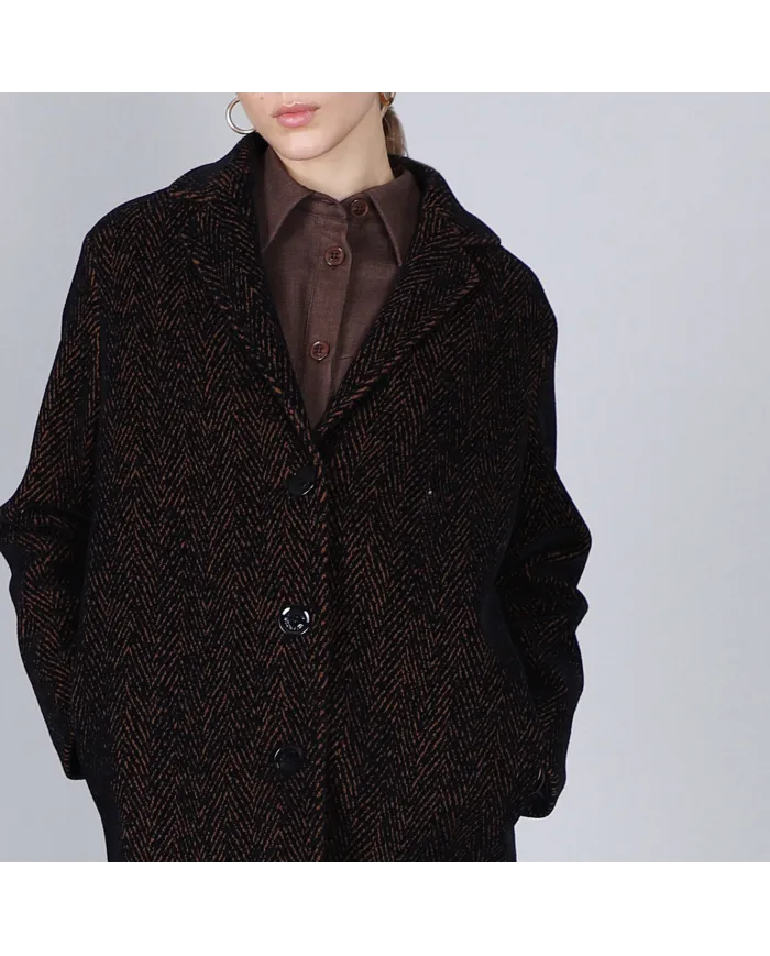 CafèNoir Cappotto Nero - Glamour Calzature