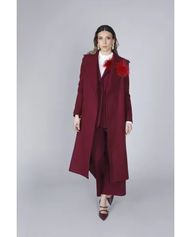 CafèNoir Cappotto Bordeaux - Glamour Calzature CafèNoir Cappotto Bordeaux - Glamour Calzature