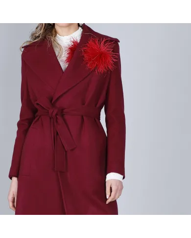 CafèNoir Cappotto Bordeaux - Glamour Calzature