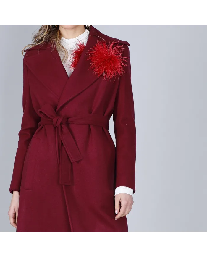 CafèNoir Cappotto Bordeaux - Glamour Calzature