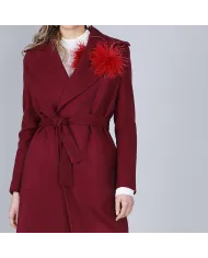 CafèNoir Cappotto Bordeaux - Glamour Calzature