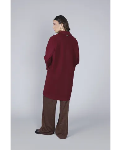 CafèNoir Cappotto Bordeaux - Glamour Calzature