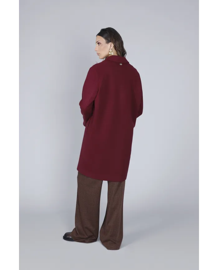 CafèNoir Cappotto Bordeaux - Glamour Calzature