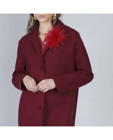 CafèNoir Cappotto Bordeaux - Glamour Calzature