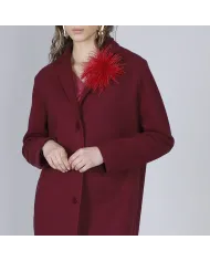 CafèNoir Cappotto Bordeaux - Glamour Calzature