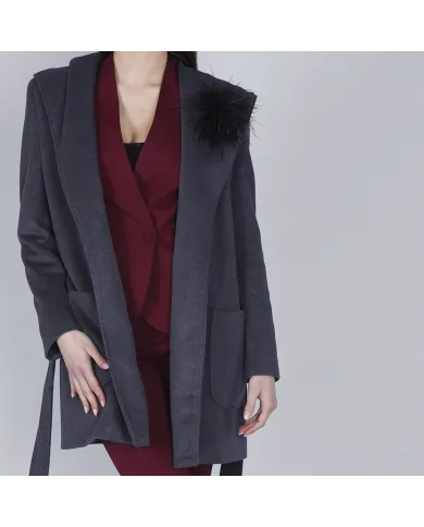 CafèNoir Cappotto Grigio - Glamour Calzature CafèNoir Cappotto Grigio - Glamour Calzature