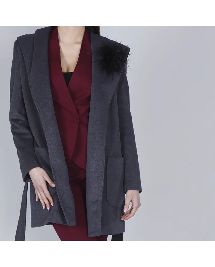 CafèNoir Cappotto Grigio - Glamour Calzature